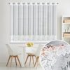 Firana gotowa Artemida biała 350 X 145 cm – z ozdobną obszywką