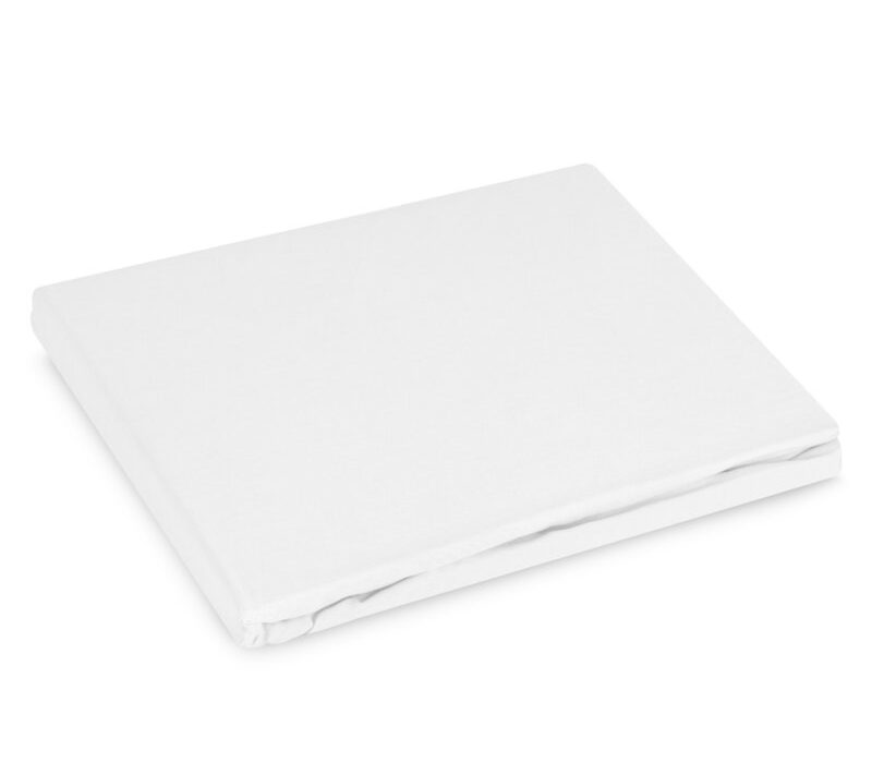 Prześcieradło z gumką Basic białe 160 X 200 X 30 CM – miękkie i przewiewne