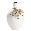 Wazon ceramiczny Sara (01) biały 18 X 16 X 25 CM – z misternymi detalami