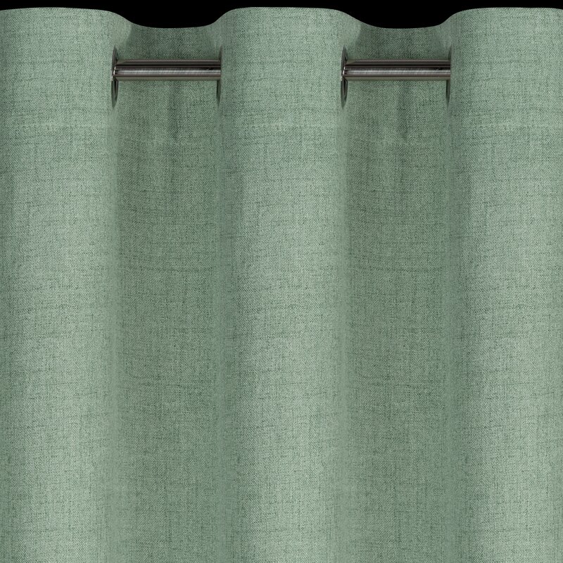 Zasłona gotowa Linda zielona 140 X 250 CM – naturalny splot