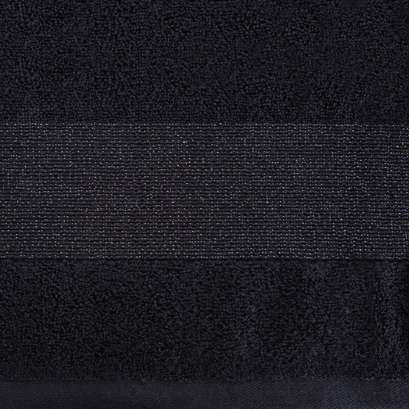 Ręcznik Zoja antracytowy z lurexem 30X50cm czarny- miękki i chłonny