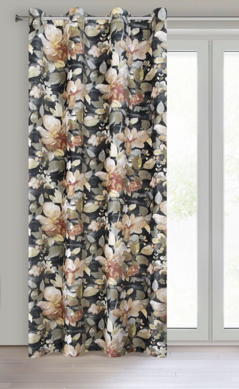 Zasłona gotowa Betty wielokolorowa 140 X 250 cm – welwetowa zaciemniająca