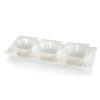 Patera ceramiczna Elisa biała 30 X 19 X 3 cm – na świece i biżuterię