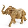 Figurka ceramiczna Eldo srebrna 15 X 9 X 18 CM – majestatyczny lew