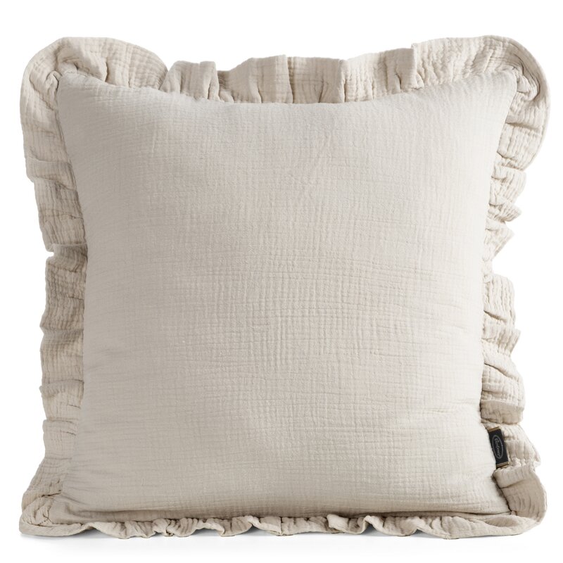 Poszewka Muslin beżowa 45 X 45 cm – miękka i delikatna