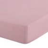 Prześcieradło z gumką Basic pudrowy róż 180 X 200 X 30 CM – delikatne dla skóry