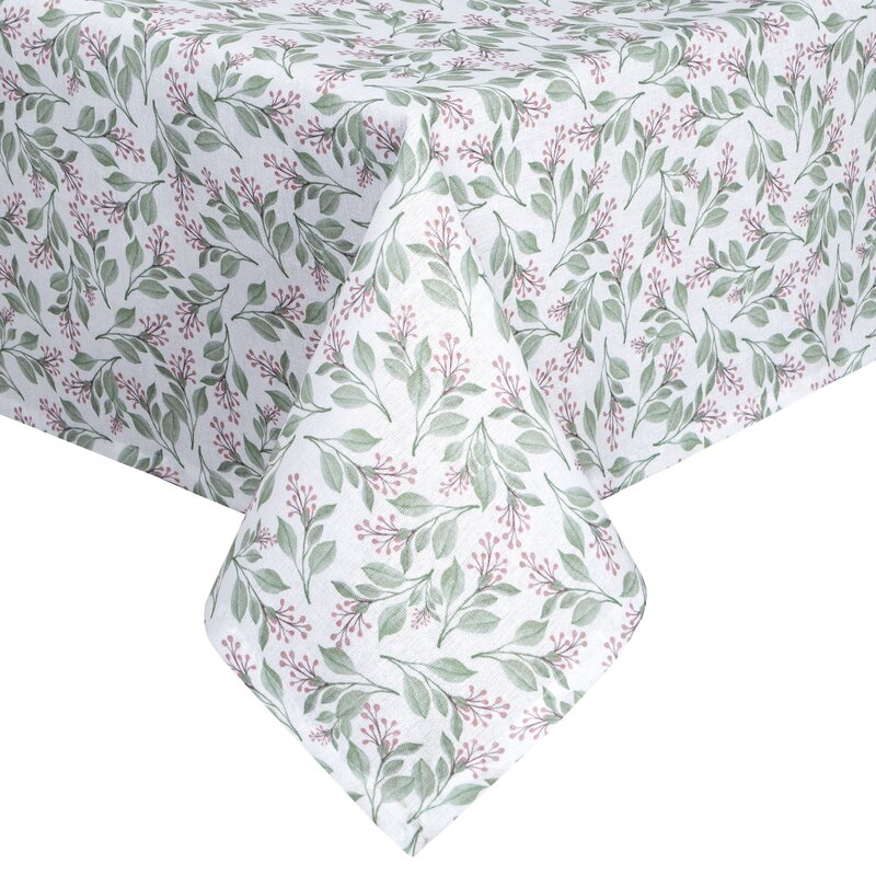 Obrus Grace biały 140 X 180 cm – z naturalnym wzorem