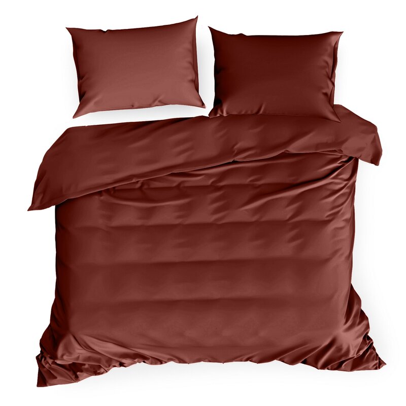 Komplet Pościeli NOVA3 burgundowy 140 X 200 CM – dla komfortowego snu