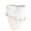 Wazon ceramiczny ELIANA kremowy 18 X 9 X 23 CM – na suszki i kwiaty