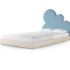Rosnące Łóżko Dziecięce Chmurka Cloud Legs Basic - Przypodłogowe z Zagłówkiem Chmurką
