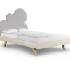 Rosnące Łóżko Dziecięce Chmurka Cloud Legs Basic - Przypodłogowe z Zagłówkiem Chmurką