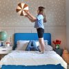 Tapicerowane Łóżko Dziecięce Redu Kids Box Texti - Elegancja z Lamówką i Skrzynią