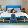 Łóżko Tapicerowane Rosnące Dziecięce Redu Kids Legs Texti
