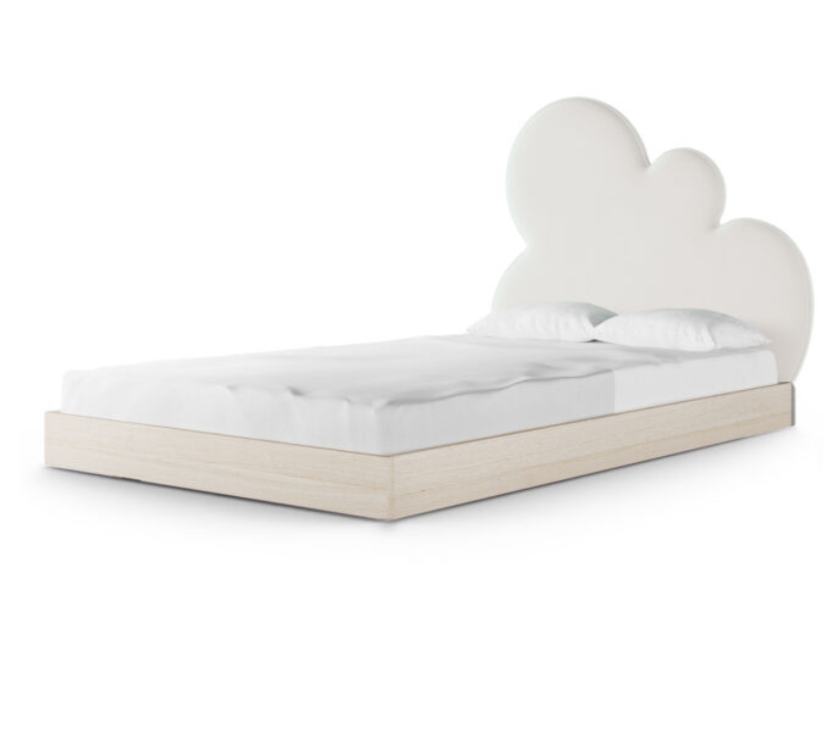 Rosnące Łóżko Dziecięce Chmurka Cloud Legs Basic - Przypodłogowe z Zagłówkiem Chmurką
