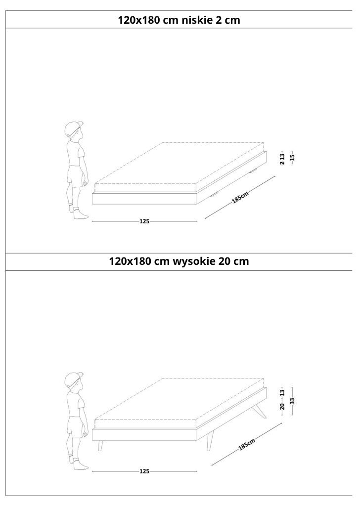Łóżko Dziecięce Sofa Legs Basic - Minimalistyczne Łóżko Rosnące Przypodłogowe Na Nóżkach