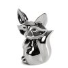 Figurka ceramiczna Fabio srebrna 18 X 11 X 11 CM – lśniący blask
