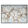 Obraz ręcznie malowany magnolie kremowy 100 X 70 CM – subtelny urok natury