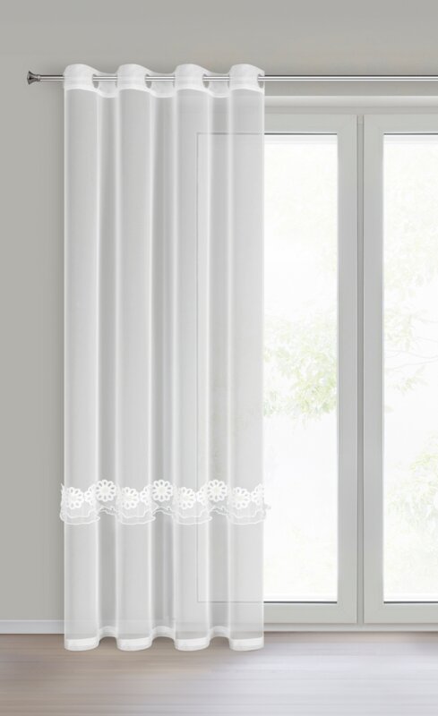 Firana gotowa Isola biała 140 X 250 CM – rozświetla wnętrze