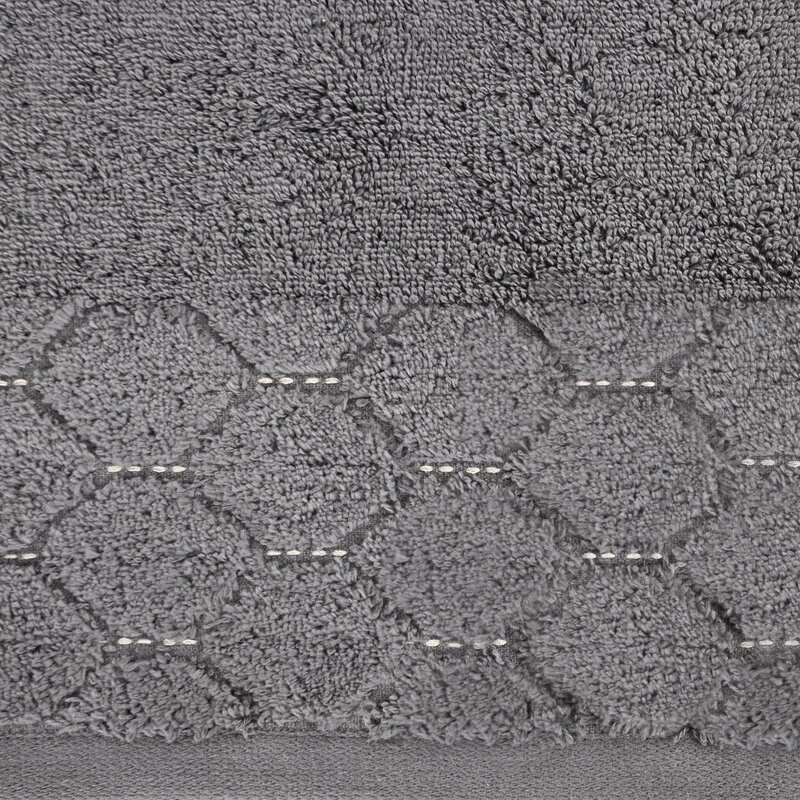 Ręcznik welurowy Lumia stalowy 70 X 140 CM – miękki i chłonny