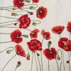Obrus gobelinowy Maki naturalny 140X180 – wiosenna elegancja