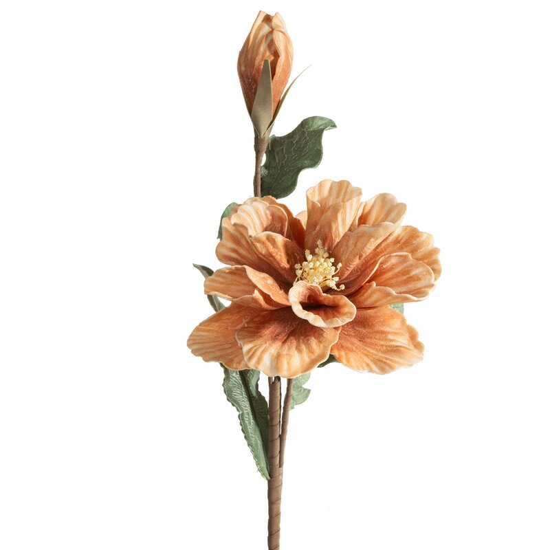 Kwiat dekoracyjny Flore jasnopomarańczowy O 20 X 70 cm – rozjaśnia wnętrze