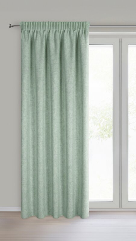 Zasłona gotowa Jula2 ciemnozielona 140 X 270 cm – zapewnia prywatność