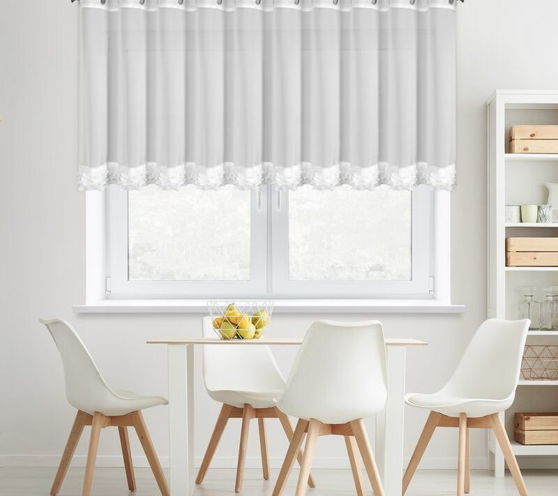 Firana gotowa Luisa biała 200 X 70 CM – rozjaśnia wnętrze