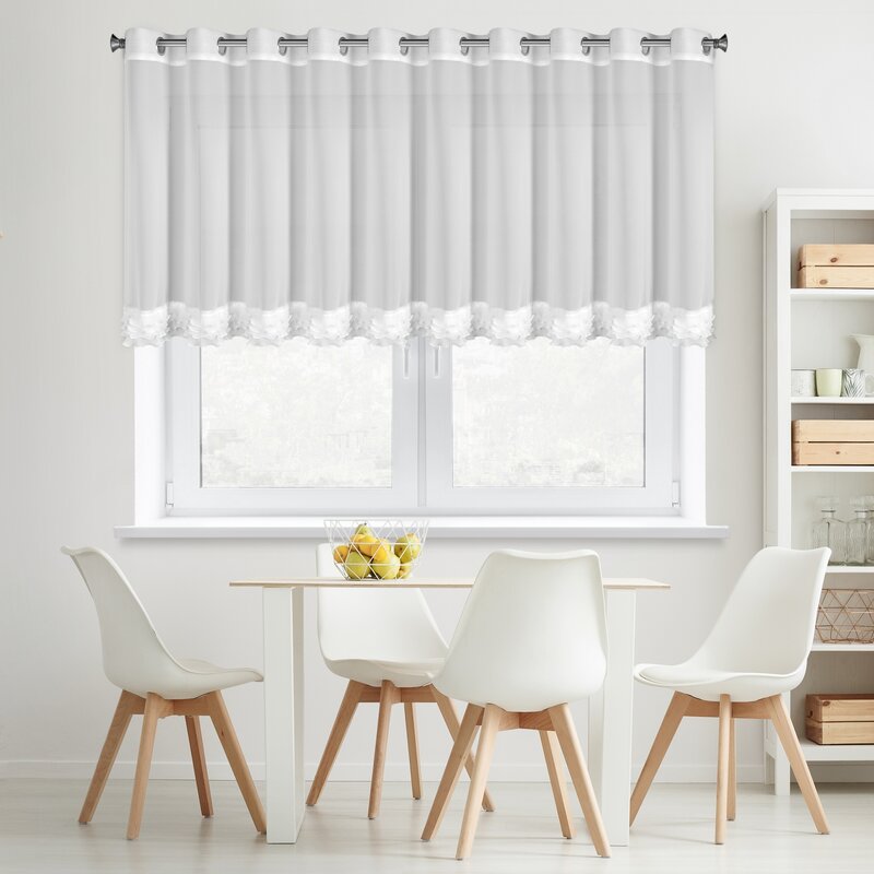 Firana gotowa Luisa biała 200 X 70 CM – rozjaśnia wnętrze