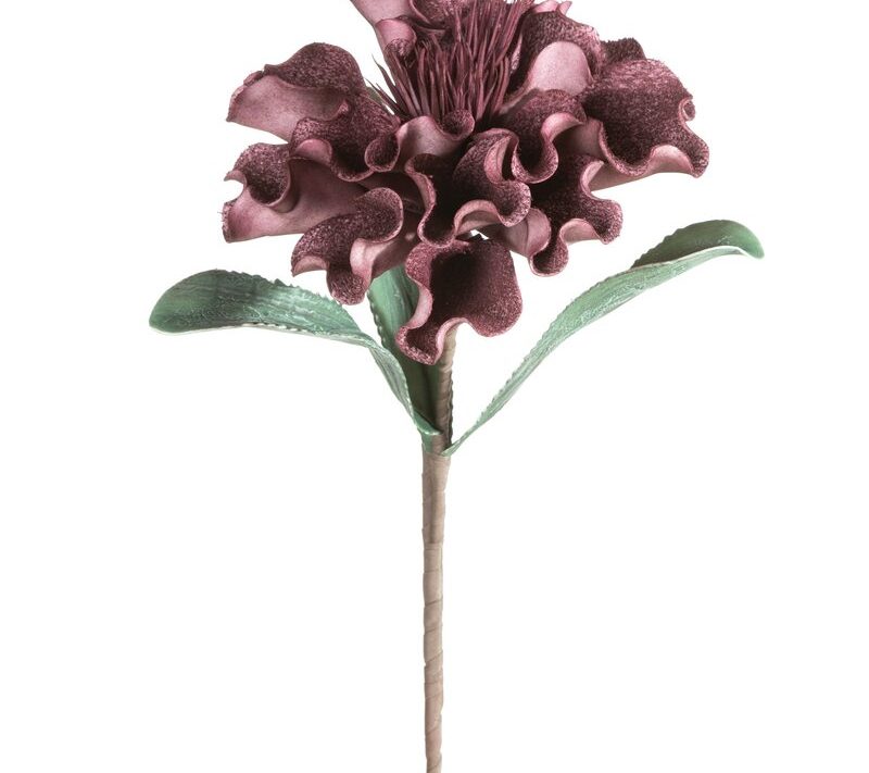 Kwiat dekoracyjny Flore ciemnofioletowy O 30 X 75 CM – głębia koloru