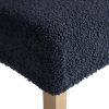 Pokrowiec na krzesło bouclé granatowy 35X55X30 – wodoodporny