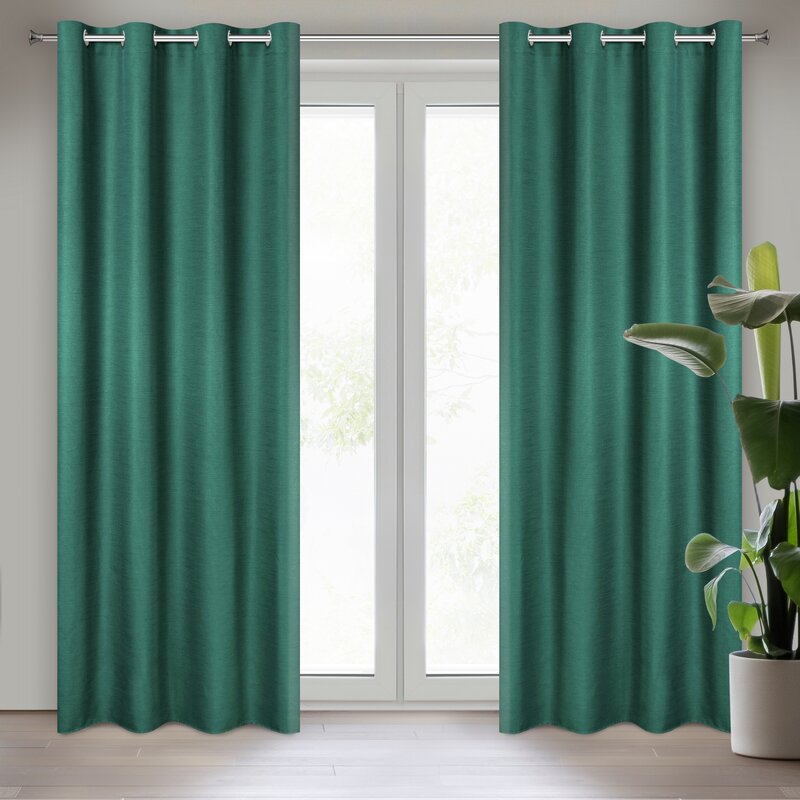 Zasłona gotowa Style zielona 140 X 250 CM – ożywia i harmonizuje wnętrze