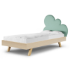 Rosnące Łóżko Dziecięce Chmurka Cloud Legs Basic - Przypodłogowe z Zagłówkiem Chmurką