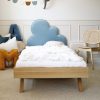 Rosnące Łóżko Dziecięce Chmurka Cloud Legs Basic - Przypodłogowe z Zagłówkiem Chmurką