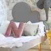 Rosnące Łóżko Dziecięce Chmurka Cloud Legs Texti - Tapicerowane Przypodłogowe