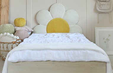 Łóżko Podłogowe Dziecięce Daisy Stokrotka Legs Basic - Kwiatowy Design Rośnie Razem z Dzieckiem