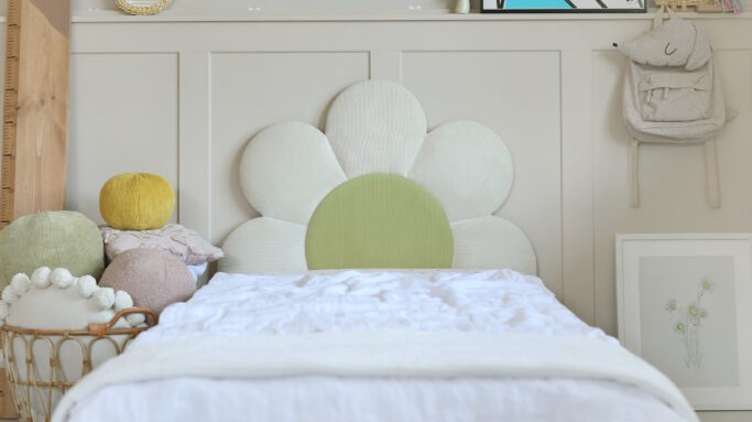 Łóżko Dziecięce Double Bed Daisy Stokrotka - Podwójne Łóżko Tapicerowane Z Szufladą Spania