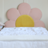 Łóżko Dziecięce Przypodłogowe Stokrotka Daisy Legs Texti - Rosnące Łóżko z Tapicerowaną Ramą