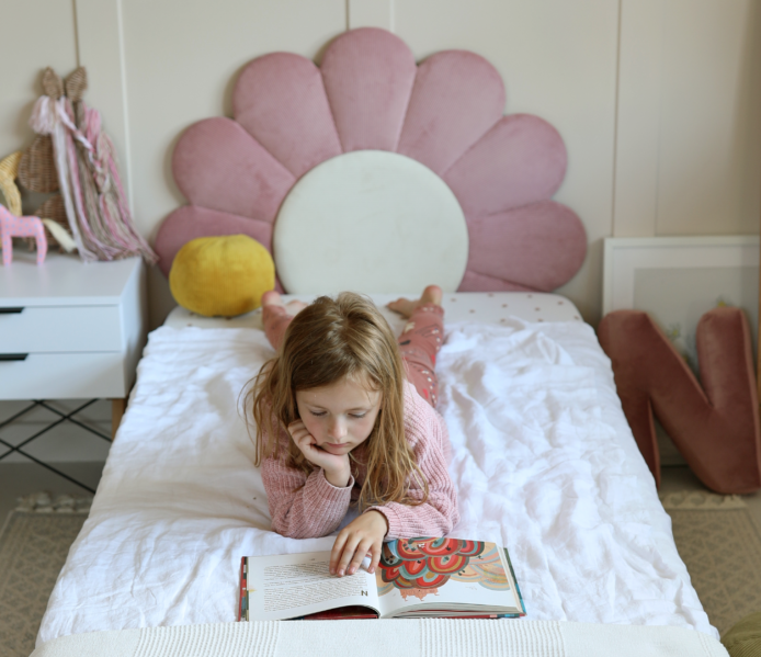 Łóżko Dziecięce Double Bed Daisy Stokrotka - Podwójne Łóżko Tapicerowane Z Szufladą Spania