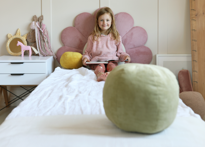 Łóżko Dziecięce Double Bed Daisy Stokrotka - Podwójne Łóżko Tapicerowane Z Szufladą Spania