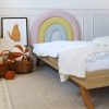 Rosnące Łóżko Dziecięce Rainbow Tęcza Legs Basic - Bajkowy Design z Tęczowym Zagłówkiem
