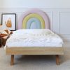 Rosnące Łóżko Dziecięce Rainbow Tęcza Legs Basic - Bajkowy Design z Tęczowym Zagłówkiem