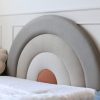 Tapicerowane Łóżko Dziecięce Rainbow Tęcza Legs Texti - Rosnące