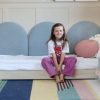 Rosnące Łóżko Dziecięce Sofa Legs Basic - Przytulna Sofa z Tapicerowanymi Panelami