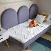 Rosnące Łóżko Dziecięce Sofa Legs Texti – Stylowa Sofa z Tapicerowanymi Panelami