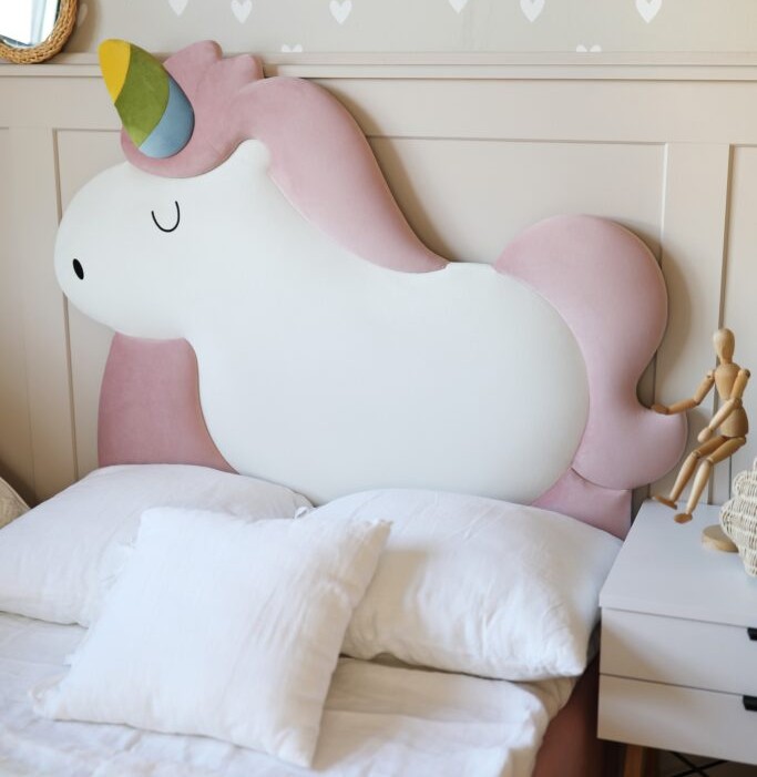 Łóżko Dziecięce Unicorn Box Basic - Łóżko Z Pojemnikiem I Zagłówkiem W Kształcie Jednorożca