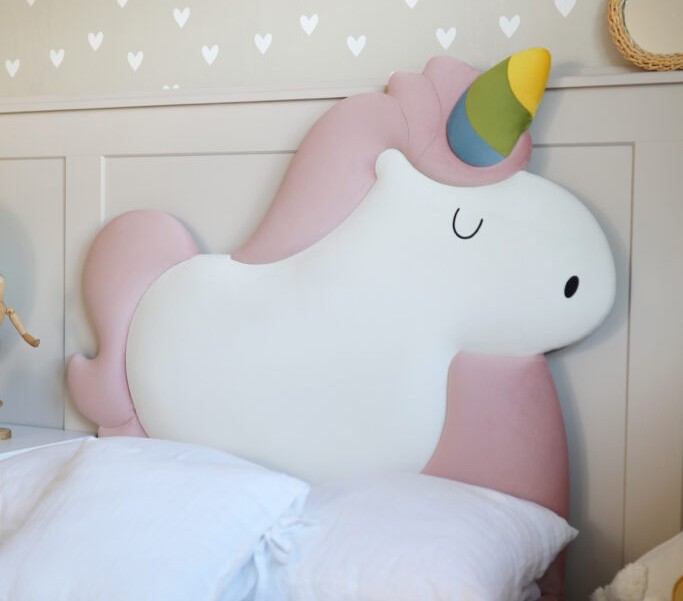 Łóżko Dziecięce Unicorn Box Basic - Łóżko Z Pojemnikiem I Zagłówkiem W Kształcie Jednorożca