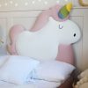 Łóżko Dziecięce Unicorn Legs Texti - Rosnące Łóżko Z Tapicerowaną Ramą I Motywem Jednorożca