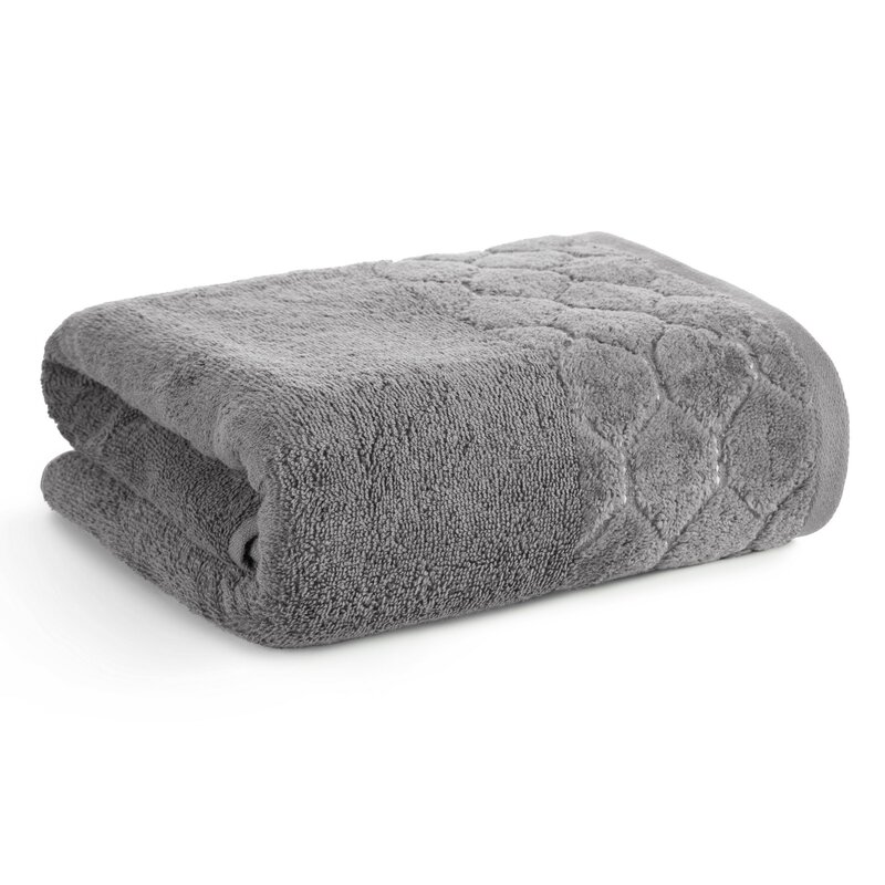 Ręcznik welurowy Lumia stalowy 70 X 140 CM – miękki i chłonny