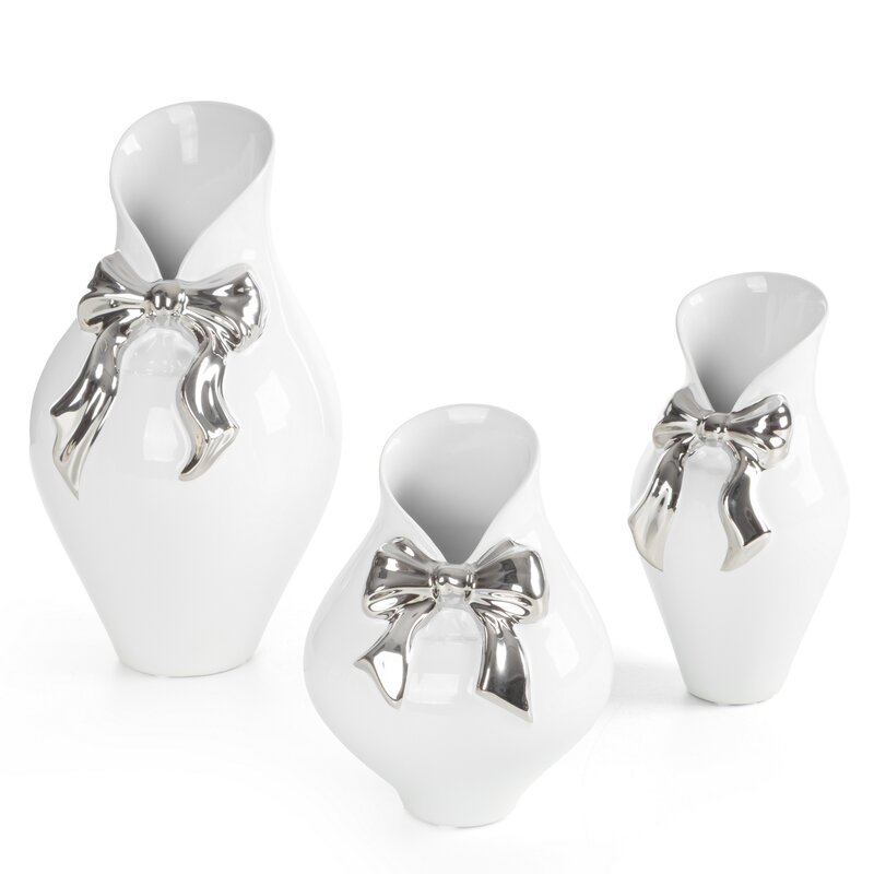 Wazon ceramiczny Akira (02) biały O 11 X 20 cm – na kwiaty i dekoracje