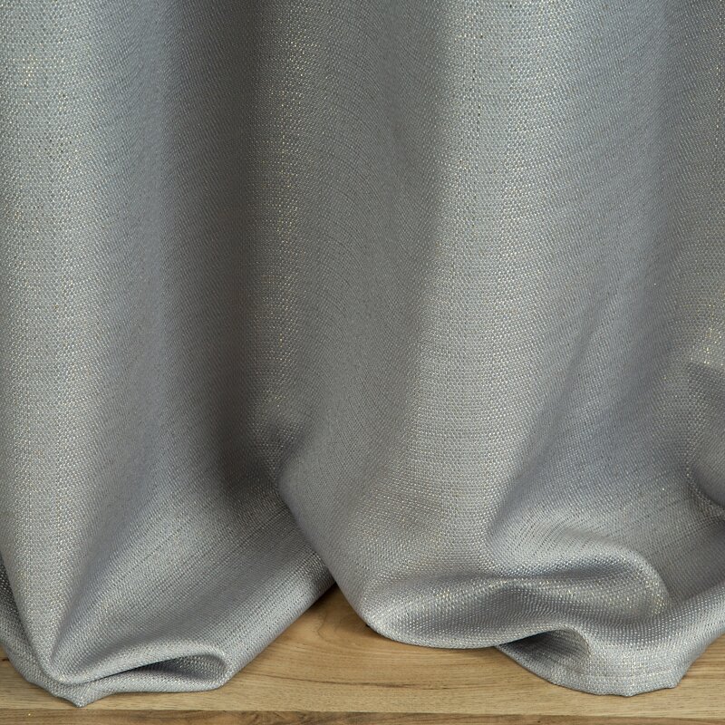 Zasłona gotowa Kira szara 140 X 250 cm – z delikatnym nadrukiem